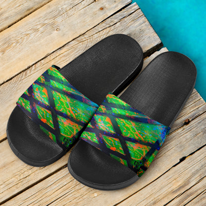 Gavin Scott Slide On Sandals - Black