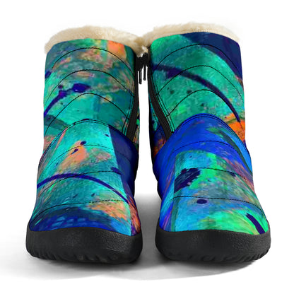 Gavin Scott Funky Faux Fur Slip-on Boots