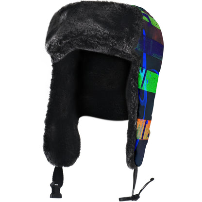 Gavin Scott Funky Faux Fur Trapper Hat (Genderless One Size)