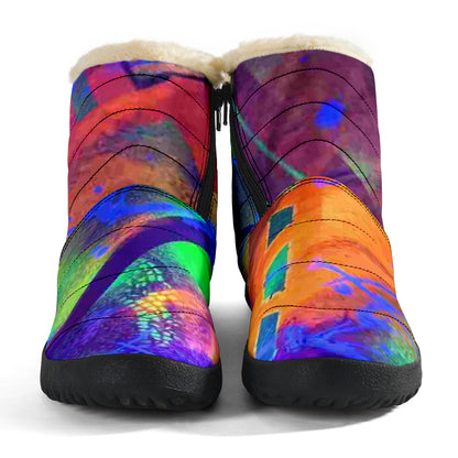 Gavin Scott Funky Faux Fur Slip-on Boots