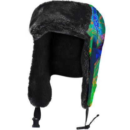 Gavin Scott Funky Faux Fur Trapper Hat (Genderless One Size)