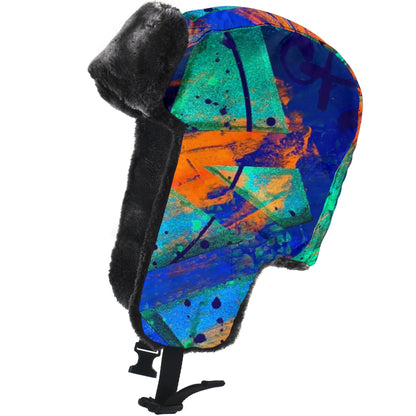 Gavin Scott Funky Faux Fur Trapper Hat (Genderless One Size)