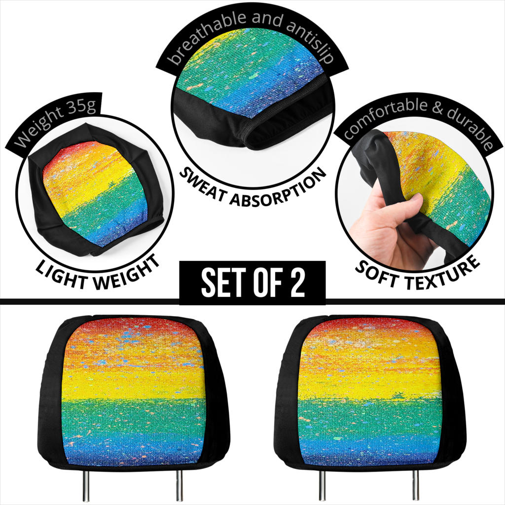 Gavin Scott PRIDE Headrest Covers