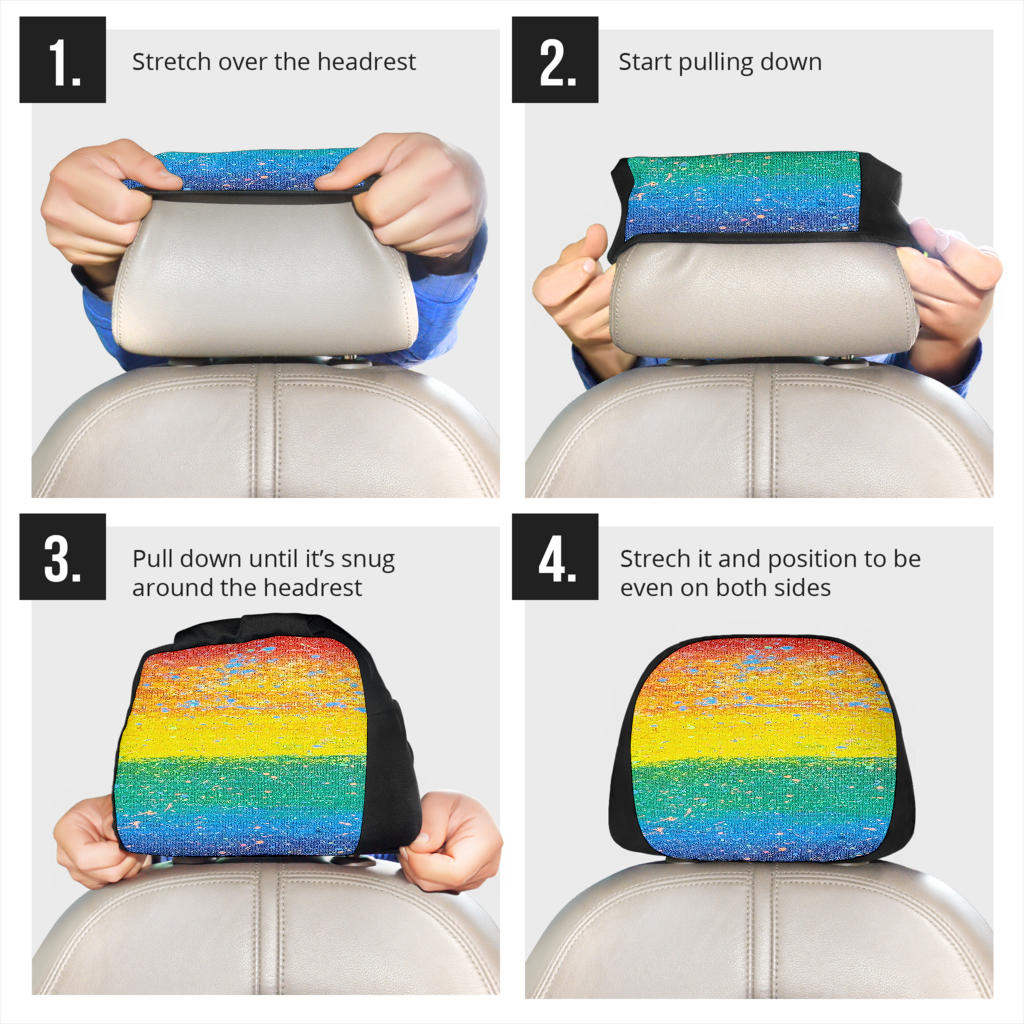 Gavin Scott PRIDE Headrest Covers