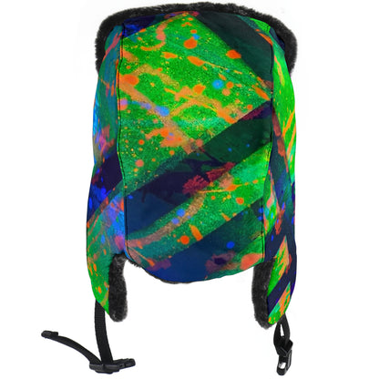 Gavin Scott Funky Faux Fur Trapper Hat (Genderless One Size)