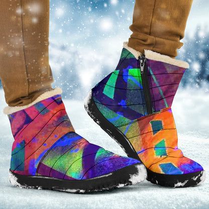 Gavin Scott Funky Faux Fur Slip-on Boots