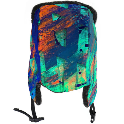 Gavin Scott Funky Faux Fur Trapper Hat (Genderless One Size)