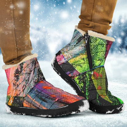 Gavin Scott Funky Faux Fur Slip-on Boots