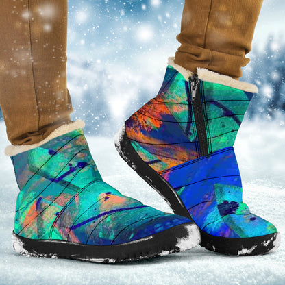 Gavin Scott Funky Faux Fur Slip-on Boots