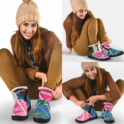 Gavin Scott Funky Faux Fur Slip-on Boots