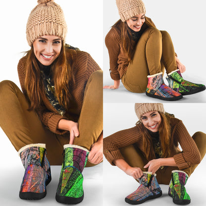 Gavin Scott Funky Faux Fur Slip-on Boots