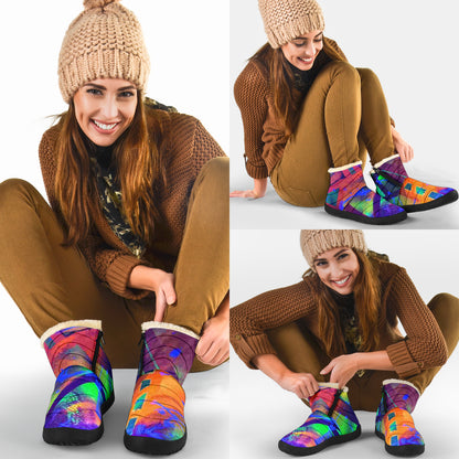 Gavin Scott Funky Faux Fur Slip-on Boots