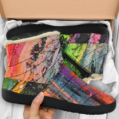 Gavin Scott Funky Faux Fur Slip-on Boots