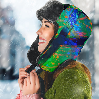 Gavin Scott Funky Faux Fur Trapper Hat (Genderless One Size)