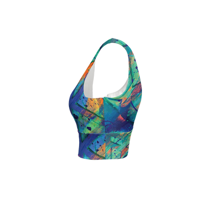 Gavin Scott Longline V-Shape-Back Sports Bra-Butter Soft Texture