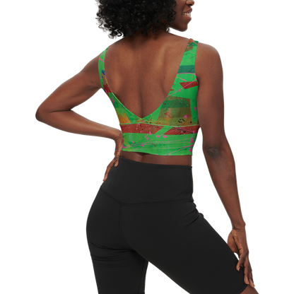 Gavin Scott Longline V-Shape-Back Sports Bra-Butter Soft Texture