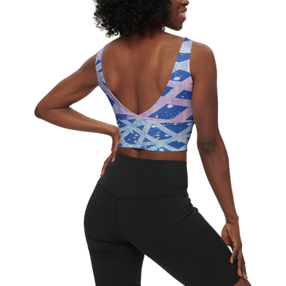 Gavin Scott Longline V-Shape-Back Sports Bra-Butter Soft Texture