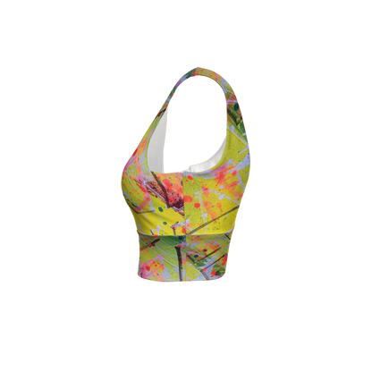 Gavin Scott Longline V-Shape-Back Sports Bra-Butter Soft Texture