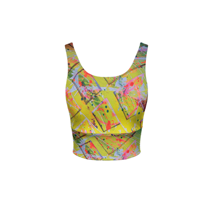 Gavin Scott Longline V-Shape-Back Sports Bra-Butter Soft Texture