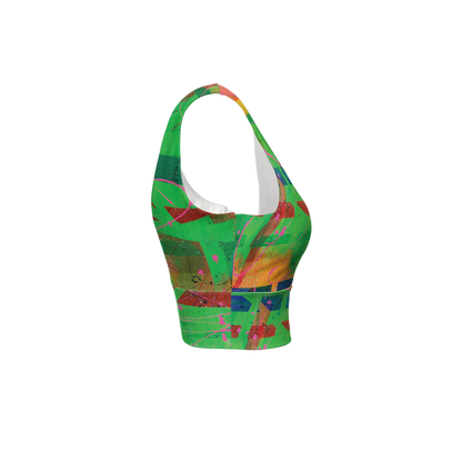 Gavin Scott Longline V-Shape-Back Sports Bra-Butter Soft Texture