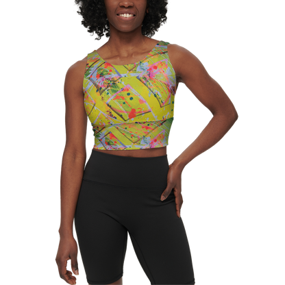 Gavin Scott Longline V-Shape-Back Sports Bra-Butter Soft Texture