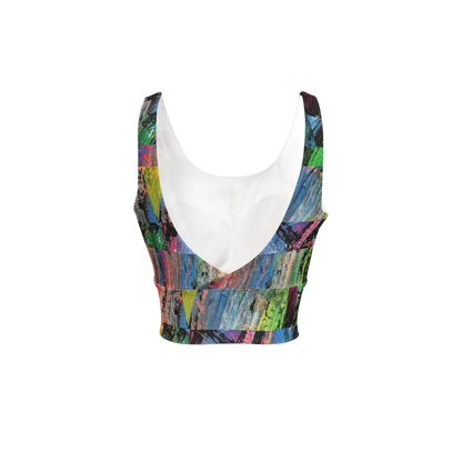 Gavin Scott Longline V-Shape-Back Sports Bra-Butter Soft Texture