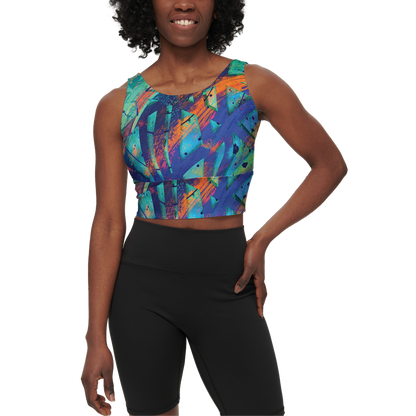 Gavin Scott Longline V-Shape-Back Sports Bra-Butter Soft Texture