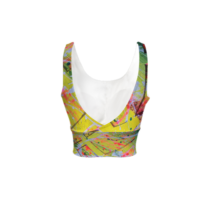 Gavin Scott Longline V-Shape-Back Sports Bra-Butter Soft Texture