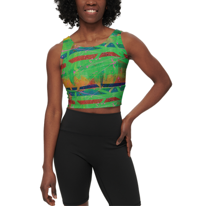 Gavin Scott Longline V-Shape-Back Sports Bra-Butter Soft Texture