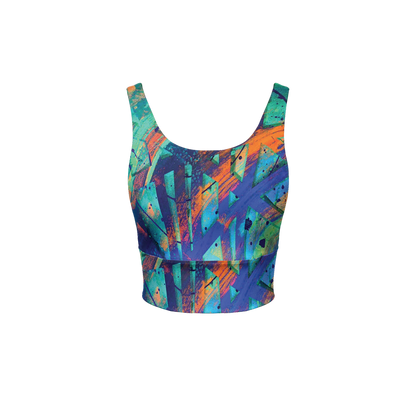 Gavin Scott Longline V-Shape-Back Sports Bra-Butter Soft Texture