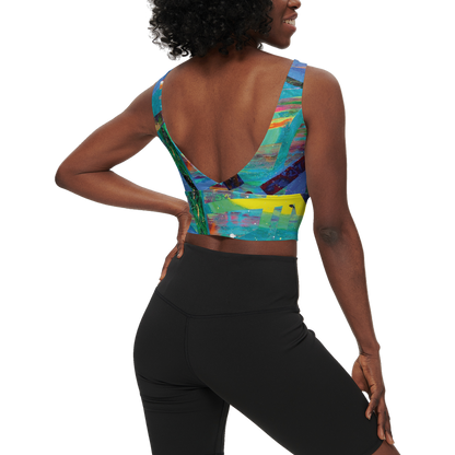 Gavin Scott Longline V-Shape-Back Sports Bra-Butter Soft Texture