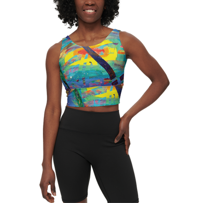 Gavin Scott Longline V-Shape-Back Sports Bra-Butter Soft Texture