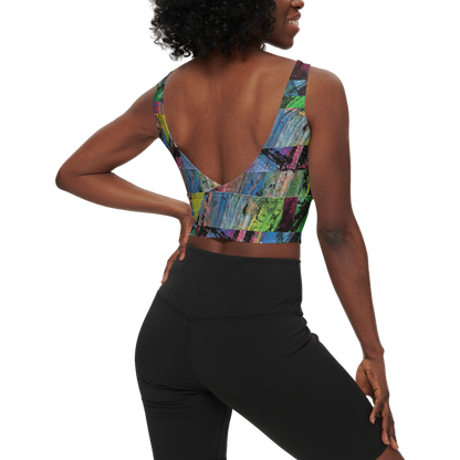 Gavin Scott Longline V-Shape-Back Sports Bra-Butter Soft Texture