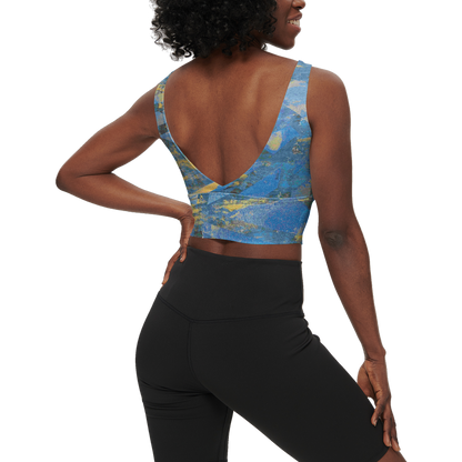 Gavin Scott Longline V-Shape-Back Sports Bra-Butter Soft Texture