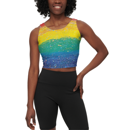 Gavin Scott PRIDE Longline V-Shape-Back Sports Bra-Butter Soft Texture