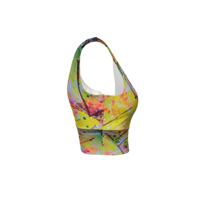 Gavin Scott Longline V-Shape-Back Sports Bra-Butter Soft Texture