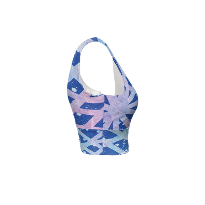 Gavin Scott Longline V-Shape-Back Sports Bra-Butter Soft Texture