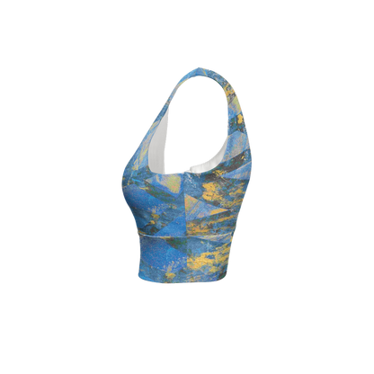 Gavin Scott Longline V-Shape-Back Sports Bra-Butter Soft Texture