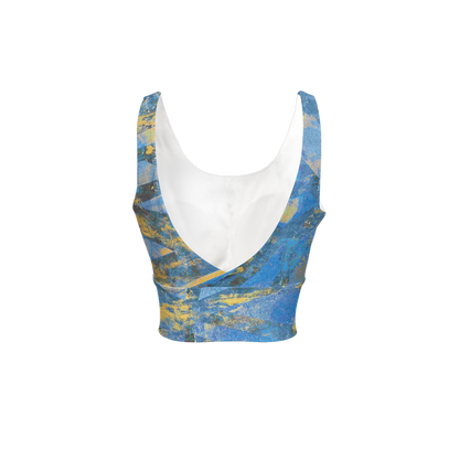 Gavin Scott Longline V-Shape-Back Sports Bra-Butter Soft Texture