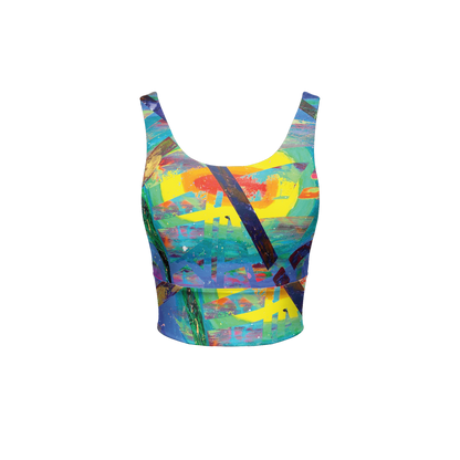 Gavin Scott Longline V-Shape-Back Sports Bra-Butter Soft Texture