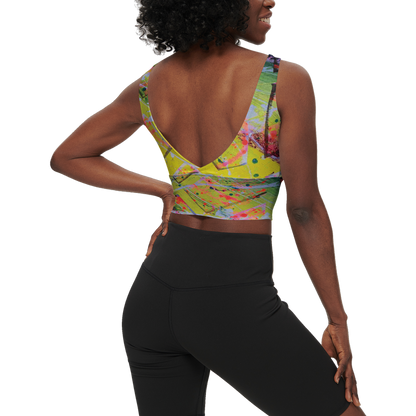 Gavin Scott Longline V-Shape-Back Sports Bra-Butter Soft Texture