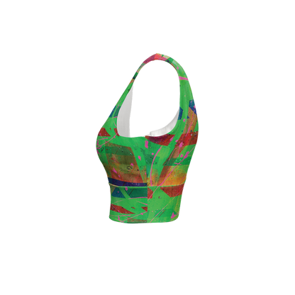 Gavin Scott Longline V-Shape-Back Sports Bra-Butter Soft Texture