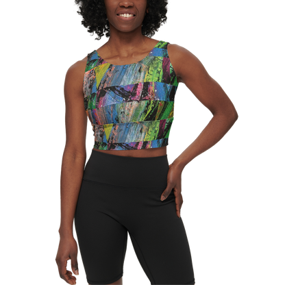 Gavin Scott Longline V-Shape-Back Sports Bra-Butter Soft Texture