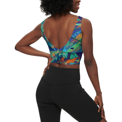 Gavin Scott Longline V-Shape-Back Sports Bra-Butter Soft Texture