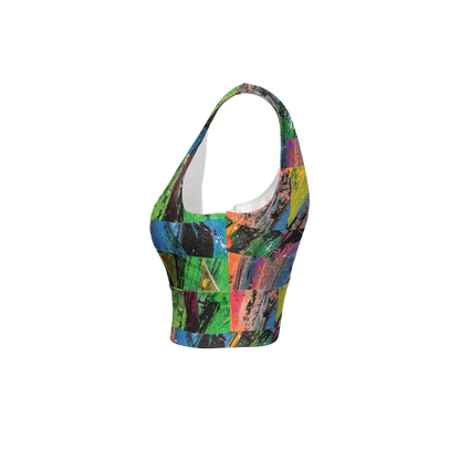 Gavin Scott Longline V-Shape-Back Sports Bra-Butter Soft Texture